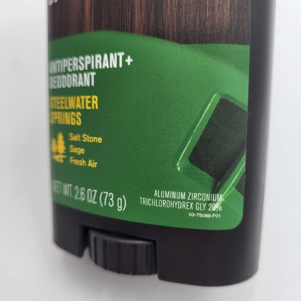 (2) Every Man Jack John Deere Steelwater Springs Antiperspirant Deodorant 2.6oz